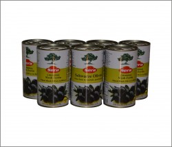 Sera-Čierne olivy bez kôstky v mierne slanom náleve 360g