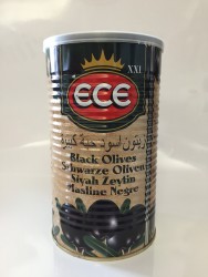 Ece Čierne olivy 1250g, Veľ. XXL