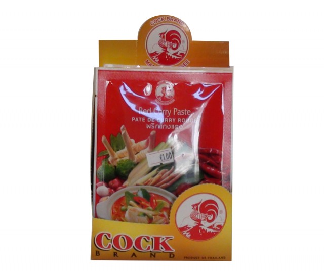 Cock brand Èervená kari pasta 50g