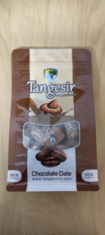 Tmava èokoladva datle s mandlami 250 g..