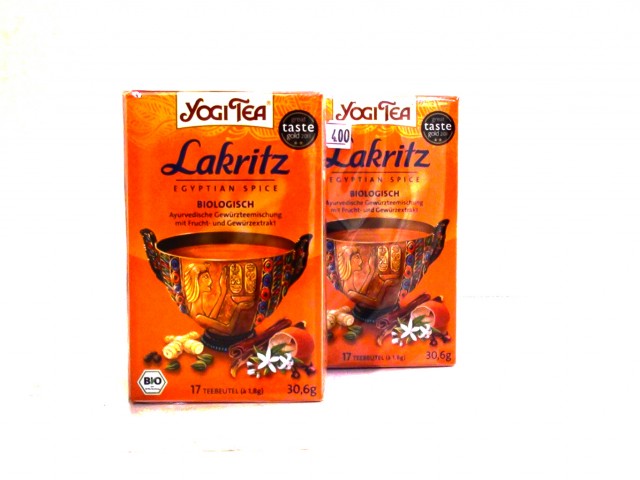 YogiTea-Lakritz èaj (Egyptské korenie) 30,6g bio porciovaný